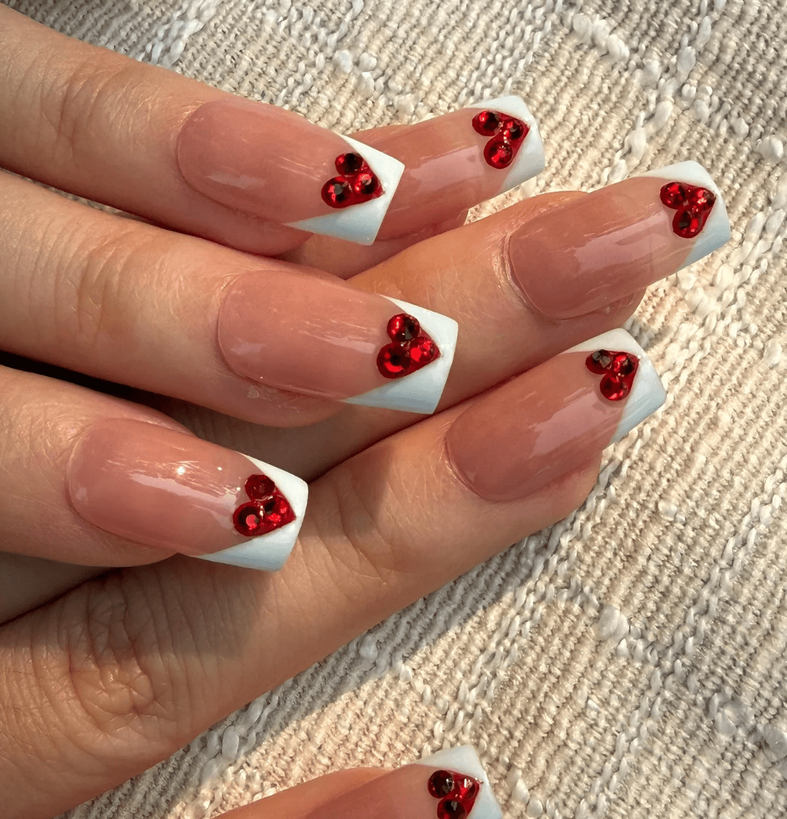 DRESUP Sweet Heart Pink Short Square Press-On Nails – 12 Pieces - Beauty Exchange Beauty Supply
