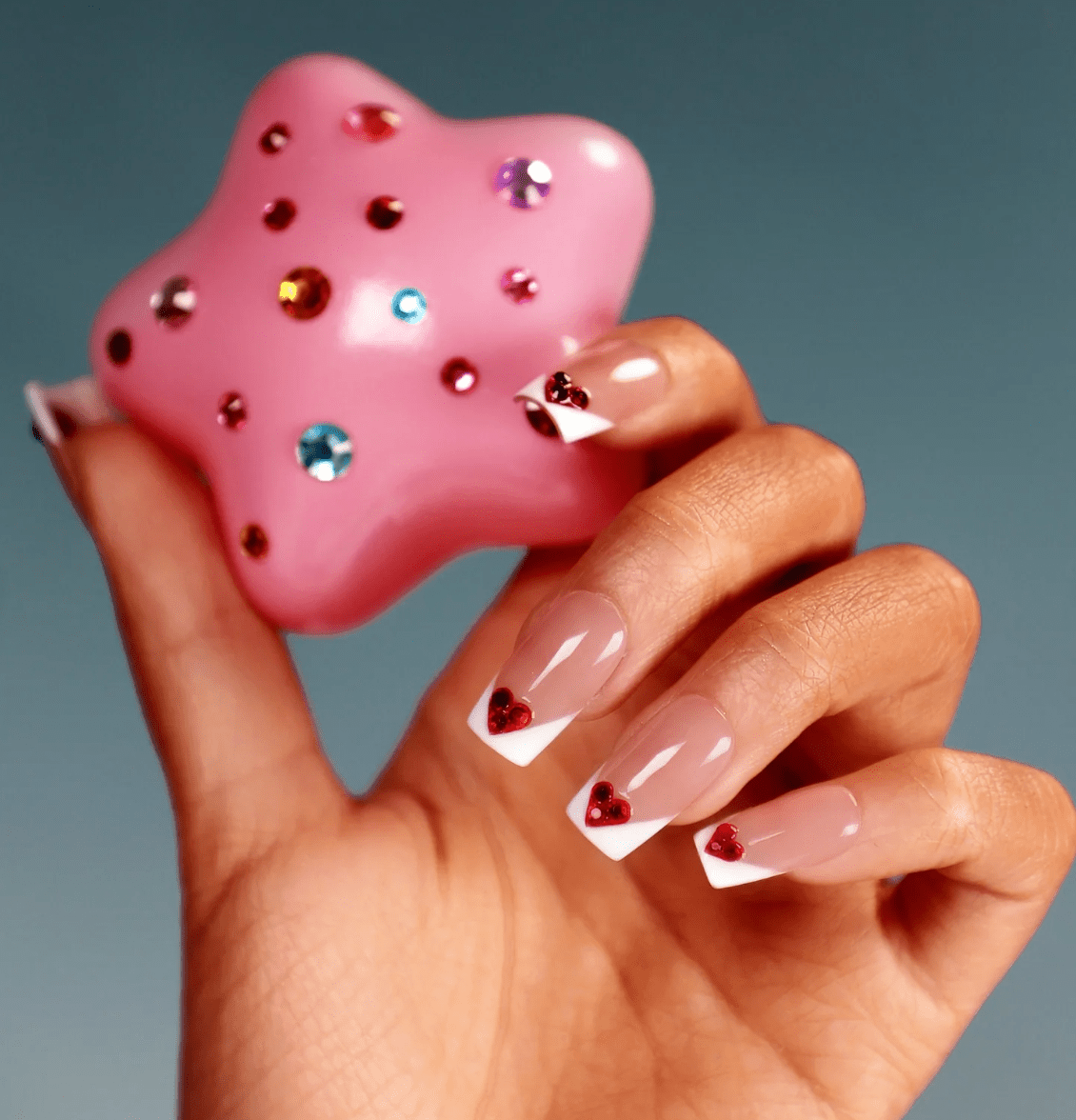 DRESUP Sweet Heart Pink Short Square Press-On Nails – 12 Pieces - Beauty Exchange Beauty Supply