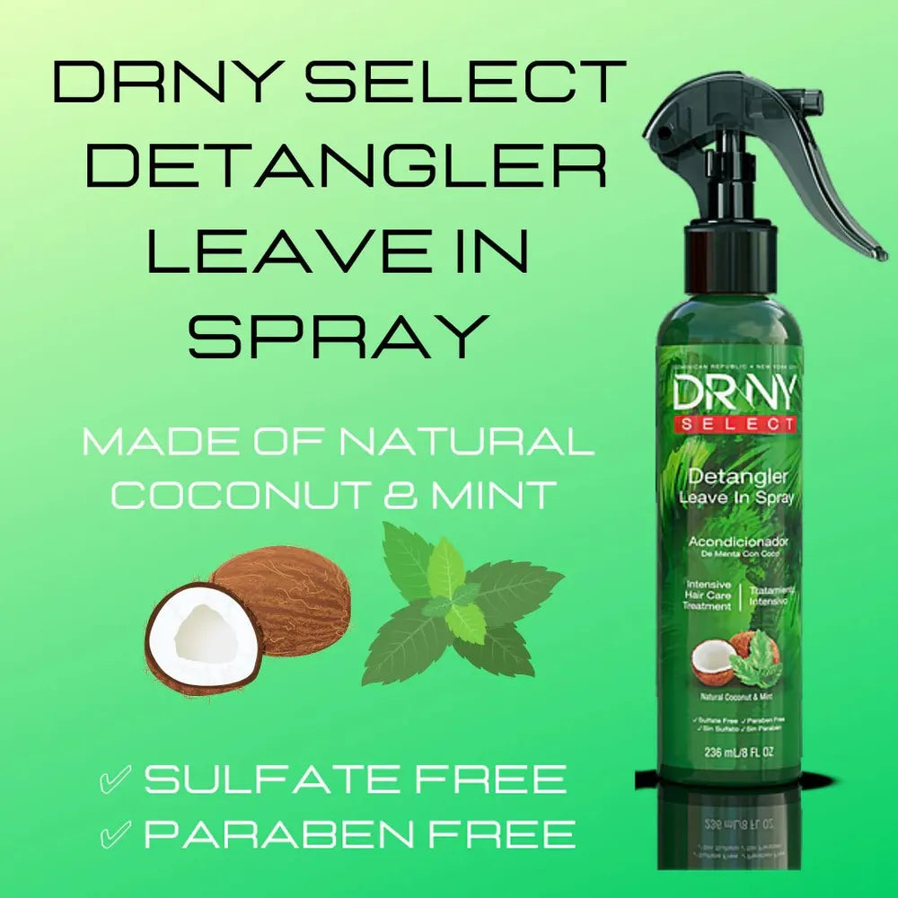 Drny Select Detangler Leave - In Spray – Smooth, Hydrate & Protect (8oz) - Beauty Exchange Beauty Supply