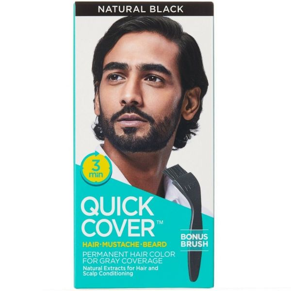 Kiss Quick Cover for Men – Hair, Beard & Mustache 5 Shades