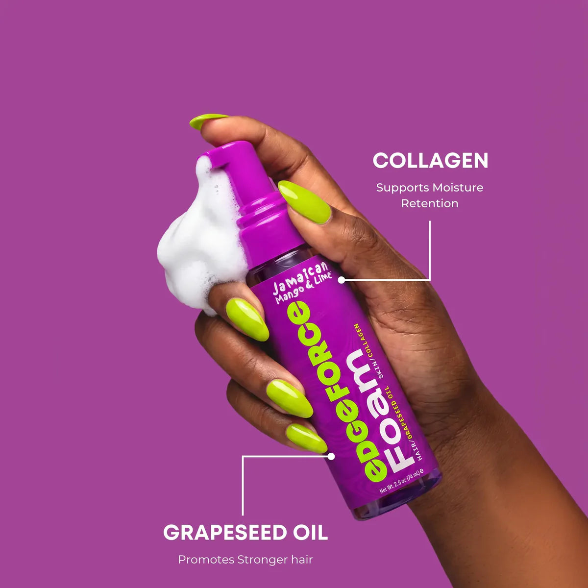 Jamaican Mango & Lime Edge Force Edge Control Foam – 2.5oz