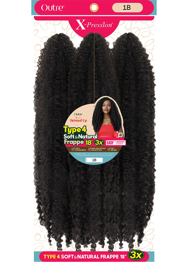 Outre Xpression Type 4 Soft & Natural – 3X Frappe 18"