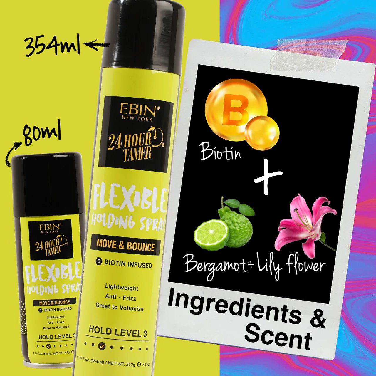 EBIN 24 Hour Tamer Holding Spray - Beauty Exchange Beauty Supply