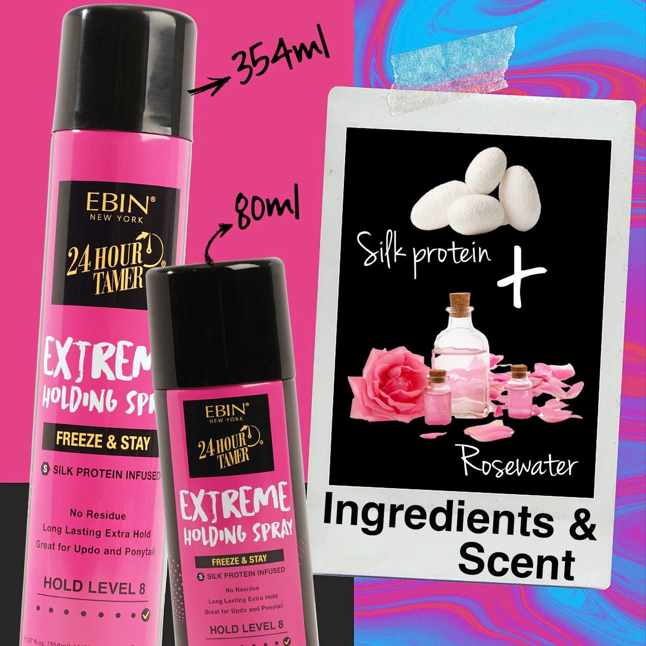 EBIN 24 Hour Tamer Holding Spray - Beauty Exchange Beauty Supply