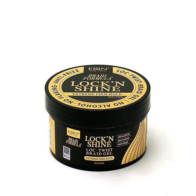 EBIN Lock’n Shine Braid Gel – Extreme Hold 8oz - Beauty Exchange Beauty Supply