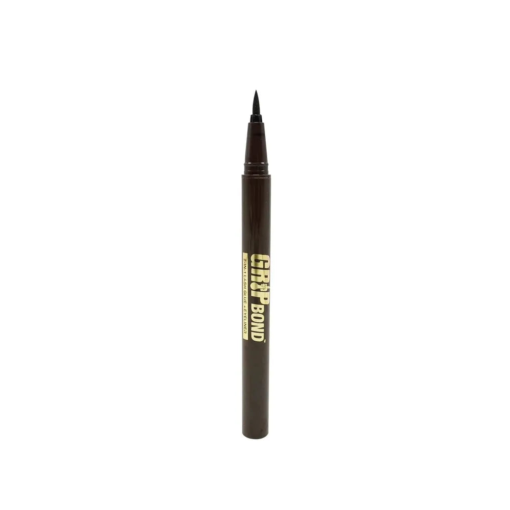 Ebin New York Grip Bond 2 - in - 1 Eyeliner Glue โ 1B Black & 1R Brown | Long - Lasting, Waterproof Hold + FREE Lash (Wild Cat โ Sophie) | 0.02 oz / 0.6 ml - Beauty Exchange Beauty Supply