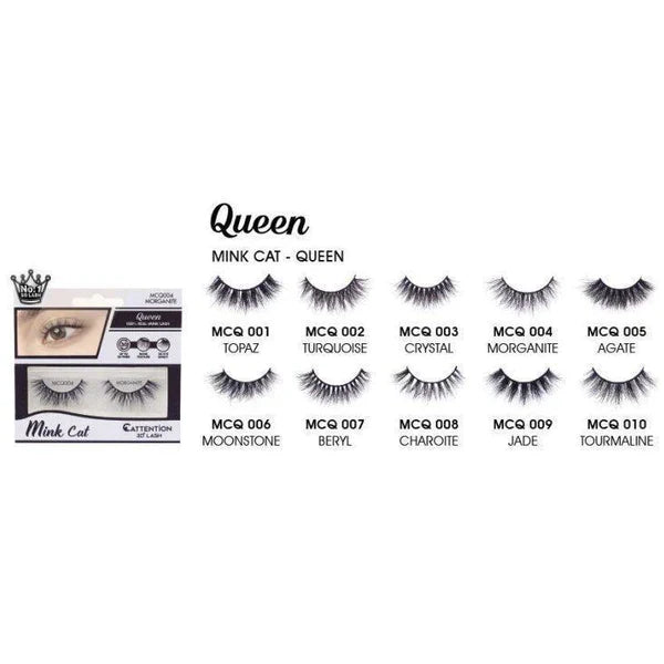 EBIN NEW YORK – Queen Mink Cat Collection | 100% Real Mink Lashes for a Flawless Feline Look | Styles 01 Topaz – 10 Tourmaline - Beauty Exchange Beauty Supply