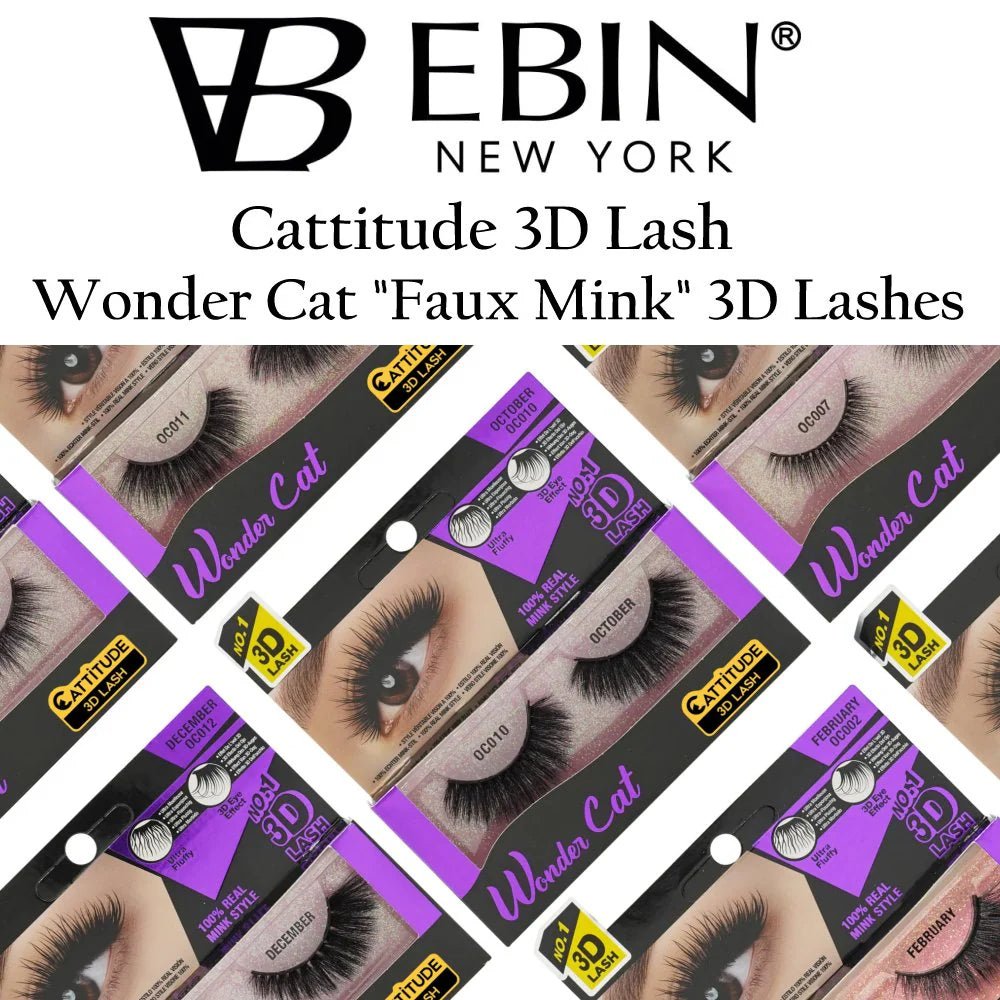 Ebin New York Wonder Cat 3D Faux Mink Lash Collection - Beauty Exchange Beauty Supply