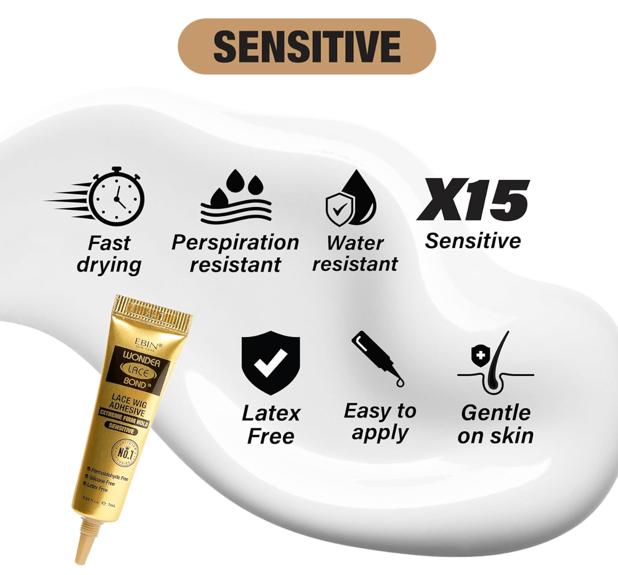 Ebin New York Wonder Lace Bond Tube - 0.23oz - Beauty Exchange Beauty Supply