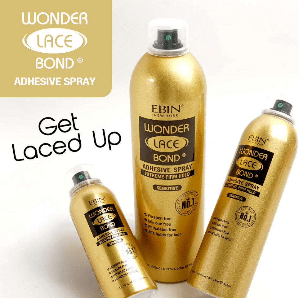 Ebin Wonder Lace Bond Adhesive Spray - Sensitive Extreme Firm Hold - Beauty Exchange Beauty Supply