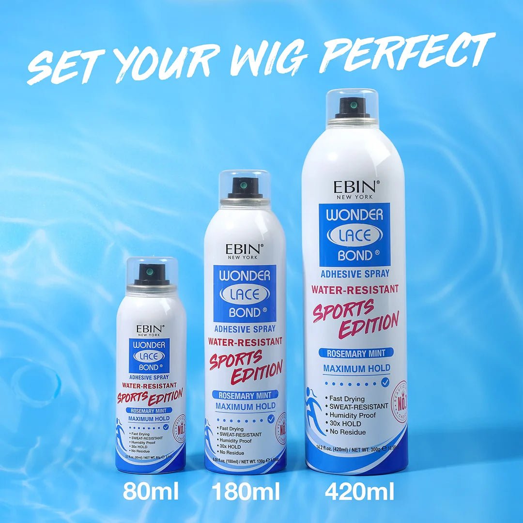 Ebin Wonder Lace Bond Adhesive Spray – Sports Edition - Beauty Exchange Beauty Supply