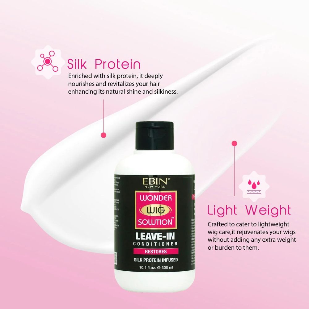 EBIN Wonder Wig Solution Leave - In Conditioner โ 8.5 oz & 10.01 oz - Beauty Exchange Beauty Supply