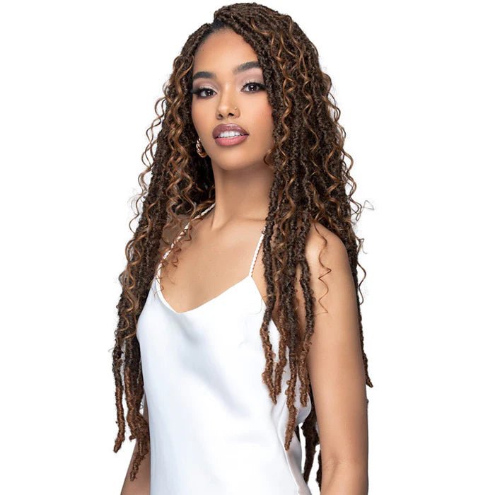 Ebo Bobbi Boss Infusion Human Hair Deep Curl Boho 26" โ Crochet Braid | 100% Human Hair Blend | Pre - Curled, Soft & Lightweight - Beauty Exchange Beauty Supply