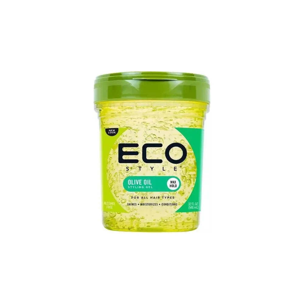 Eco Style Olive Oil Hair Styling Gel - Max Hold - Moisturizing - Unisex - 32oz - Beauty Exchange Beauty Supply