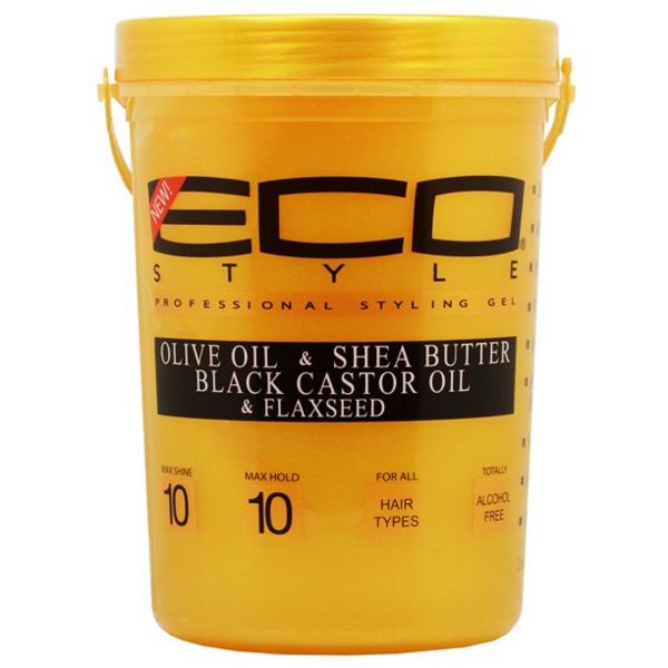 Eco Style Olive, Shea, Castor & Flaxseed Oil Styling Gel – Nourishing Hold & Shine for Healthy Hair – 8oz, 16oz, 32oz, 5lb - Beauty Exchange Beauty Supply
