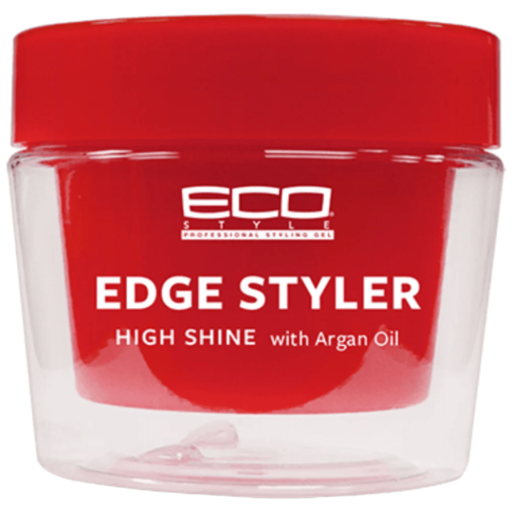 Eco Style Professional Styling Gel Edge Styler – (6 Variants) - Black Gel, Glitter Gel, Glue Gel, Red Gel, Green Gel, Krystal – 3oz - Beauty Exchange Beauty Supply