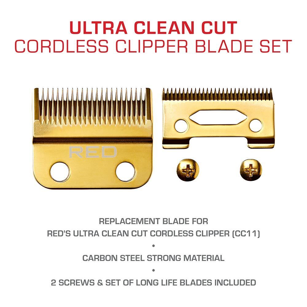 Red by Kiss Replacement Clipper Blade Set