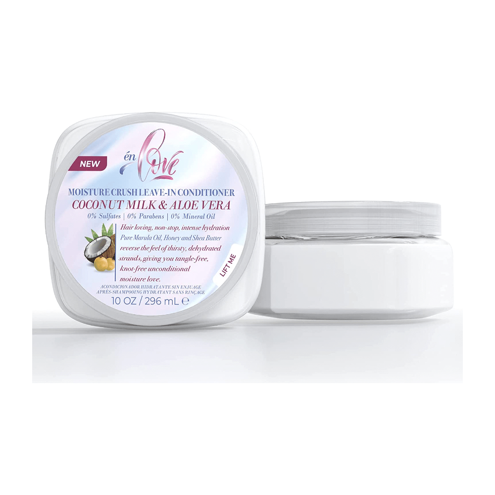 en Love Moisture Crush Leave - In Conditioner | Hydrating, Softening, and Curl - Enhancing Formula for All Hair Types – 10 oz - Beauty Exchange Beauty Supply