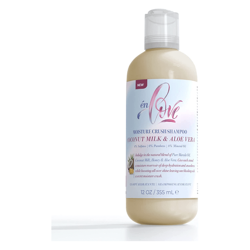 en Love Moisture Crush Shampoo with Natural Coconut Milk & Pure Aloe Vera For Deep Hydration | Smoothness & Shine | Anti - frizz | Nourishes for Healthy Hair | No Sulfates | Color Safe - 12oz - Beauty Exchange Beauty Supply