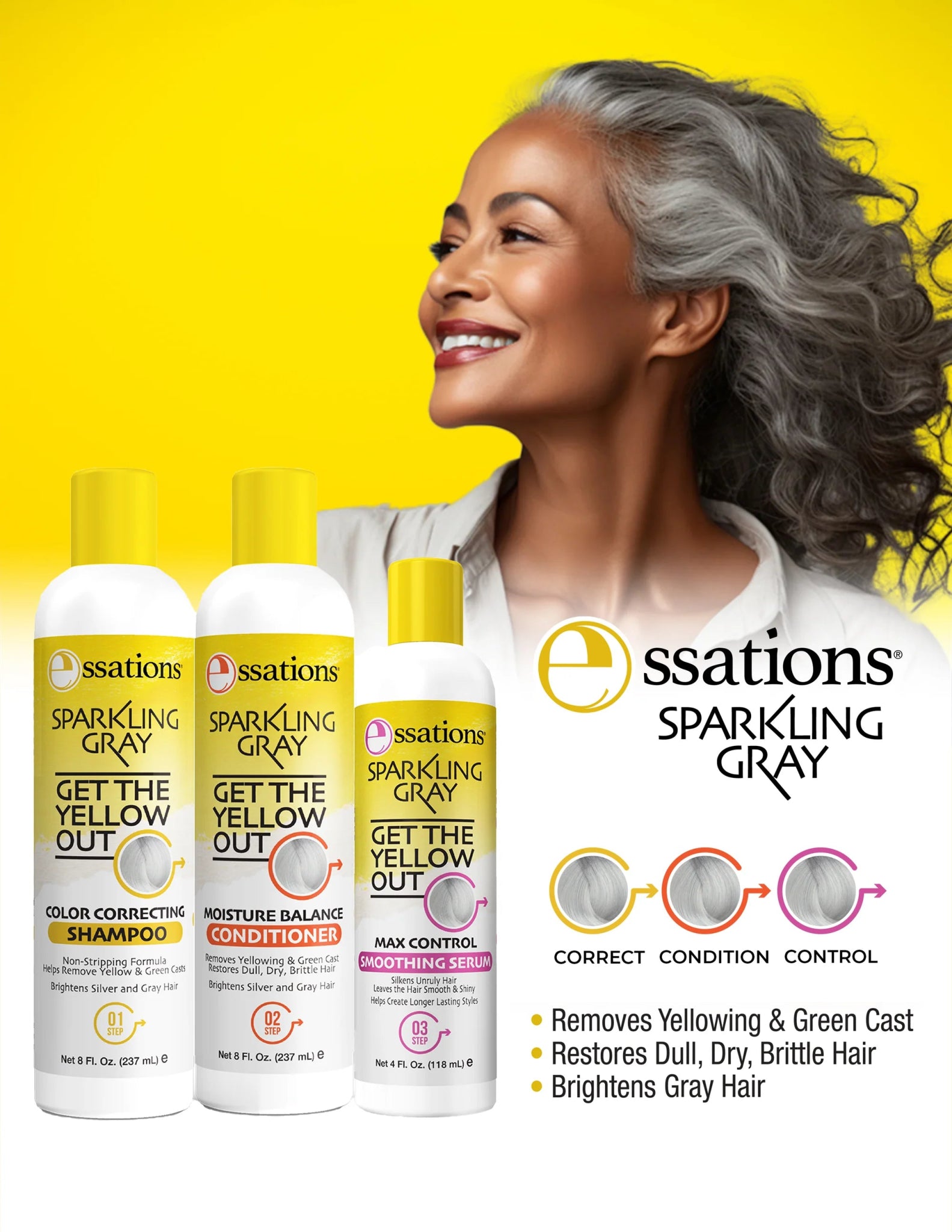 Essations Sparkling Gray Yellow Out Smoothing Serum - Beauty Exchange Beauty Supply
