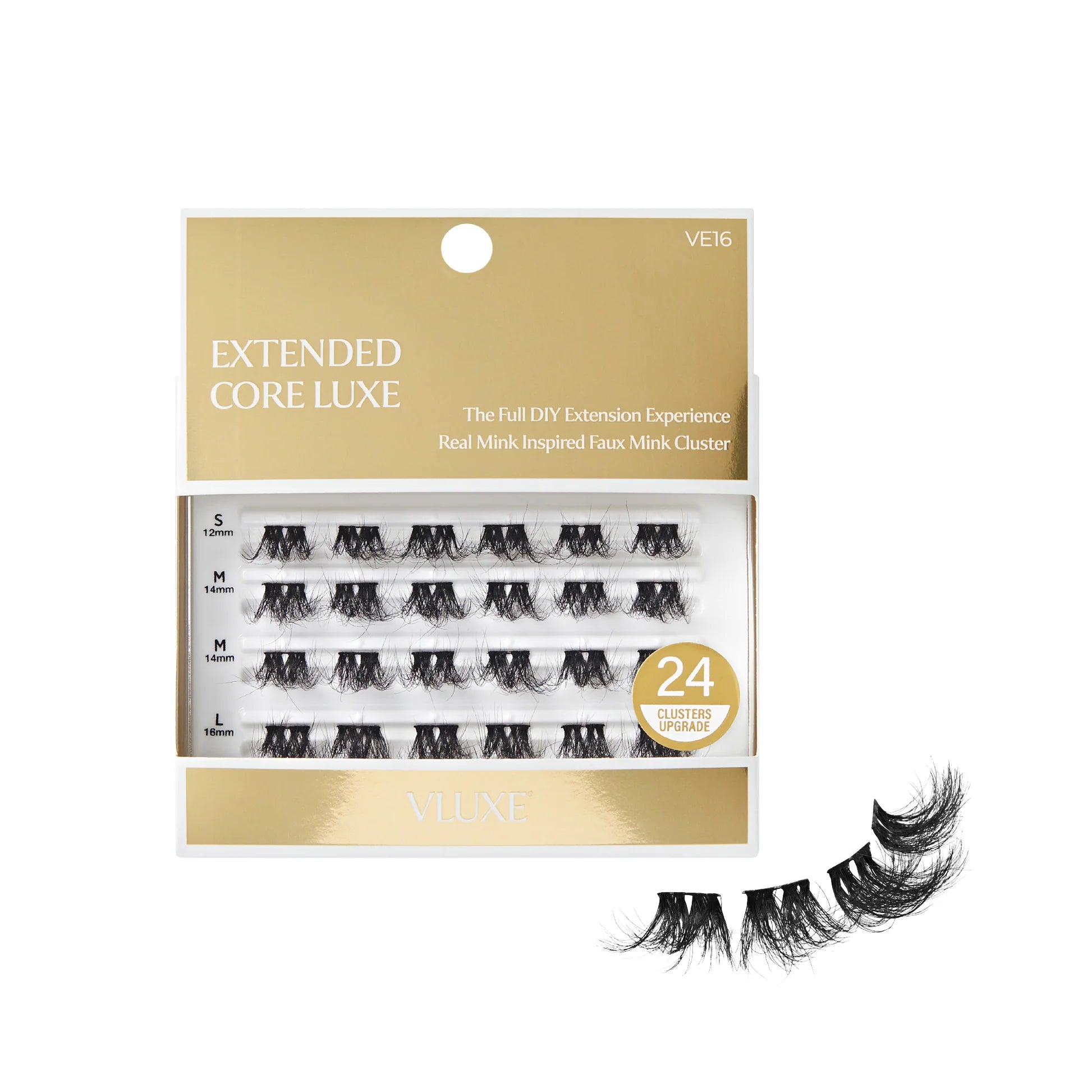 VLuxe By iENVY Extended Core Luxe Faux Mink Lash Clusters