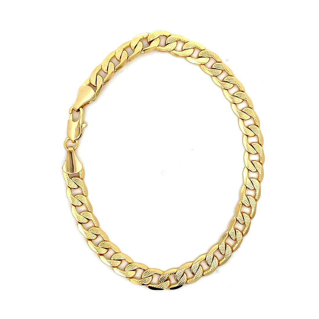 The One Jewelry Thick 14K Gold Plated Anklet