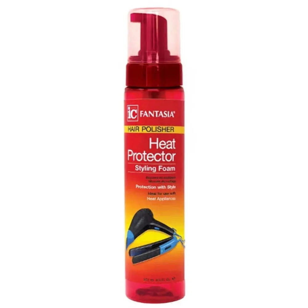 Fantasia IC Heat Protector Styling Foam – 8.5 oz - Beauty Exchange Beauty Supply