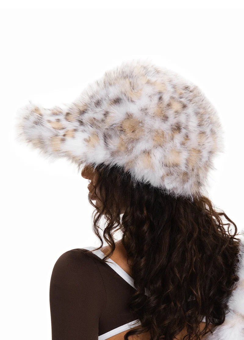 Faux Fur Leopard Print Baseball Cap – MMA3013 - Beauty Exchange Beauty Supply