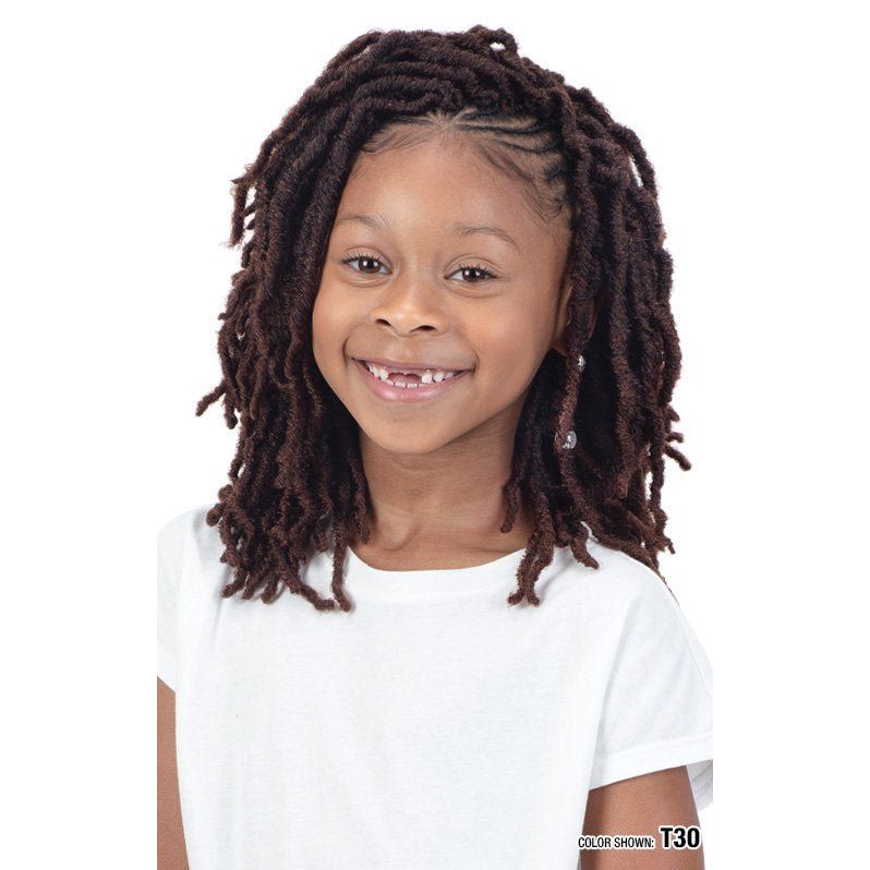 Freetress 3X Kids Bona Loc 8" – Soft Lightweight Crochet Locs for Kids | Pre - Looped & Natural Look - Beauty Exchange Beauty Supply