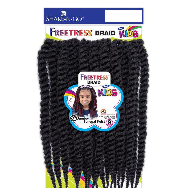Freetress 3X Kids Jumbo Senegal Twist 9" – Pre - Twisted Crochet Twists for Kids | Lightweight & Tangle - Free - Beauty Exchange Beauty Supply