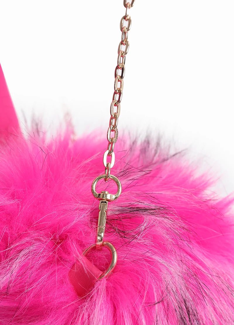 Fuzzy Faux Fur Heart Small Bag – MMA1066 - Beauty Exchange Beauty Supply