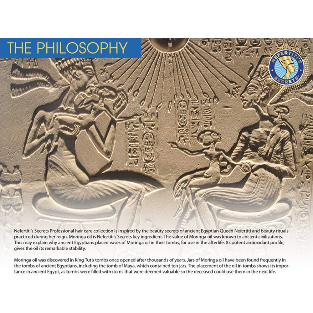 Nefertiti’s Secrets Natural Moringa and Tea Tree Oil - Hair, Scalp, and Skin