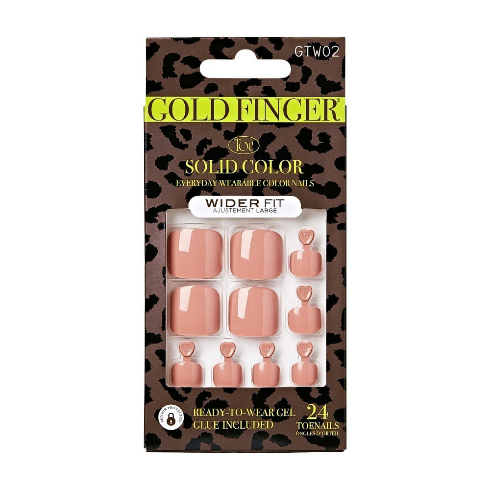 Gold Finger Trendy Press-On Toenails – GTW Series