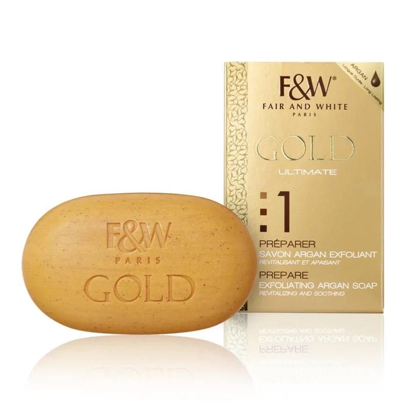 Gold Argan Oil Exfoliating Soap – Step #1 – Revitalizing 200g - Beauty Exchange Beauty Supply