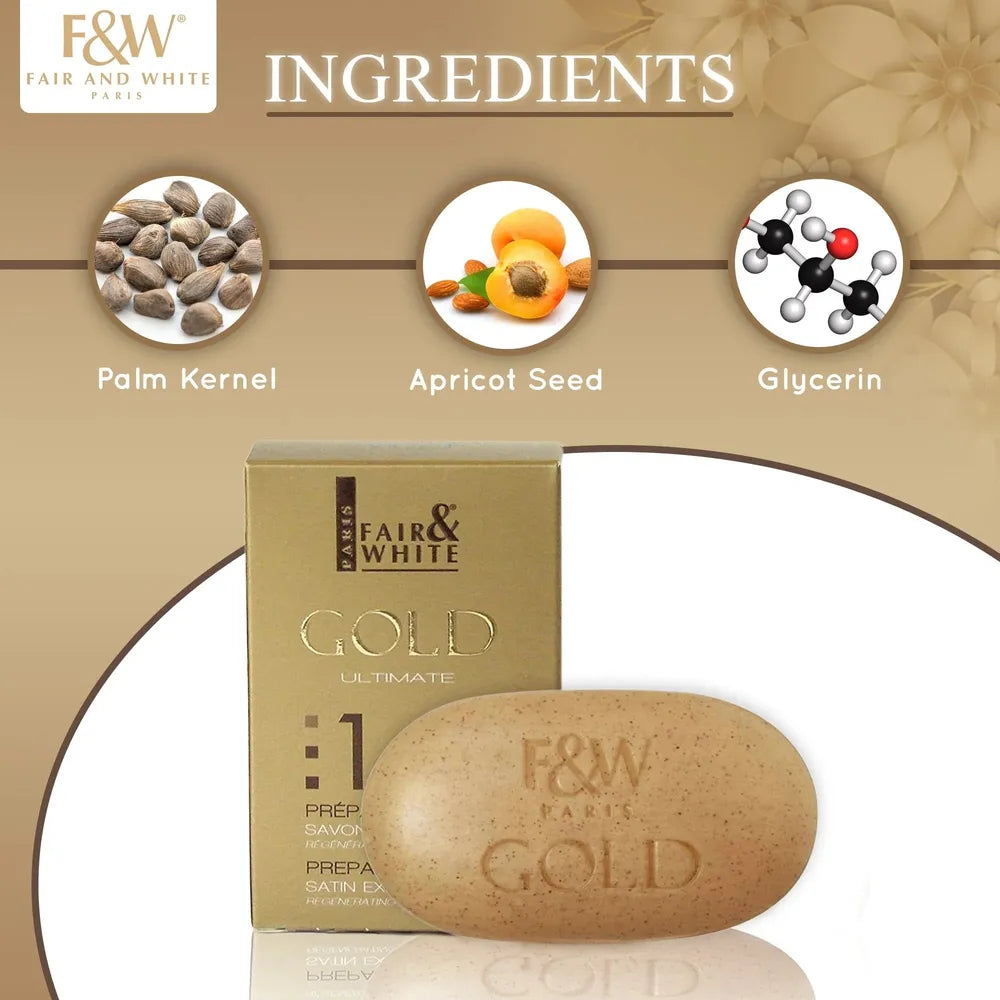 Gold Argan Oil Exfoliating Soap – Step #1 – Revitalizing 200g - Beauty Exchange Beauty Supply
