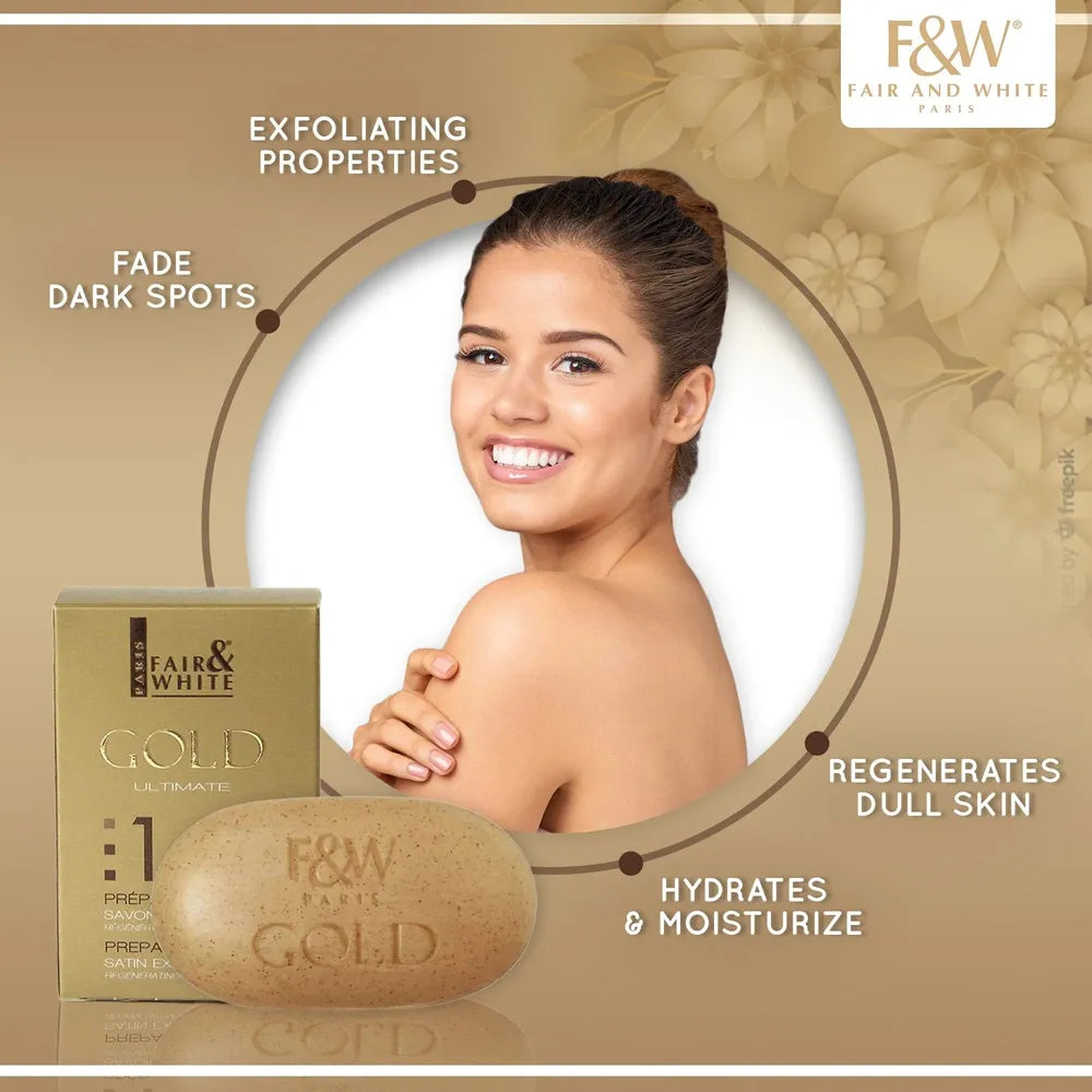 Gold Argan Oil Exfoliating Soap – Step #1 – Revitalizing 200g - Beauty Exchange Beauty Supply
