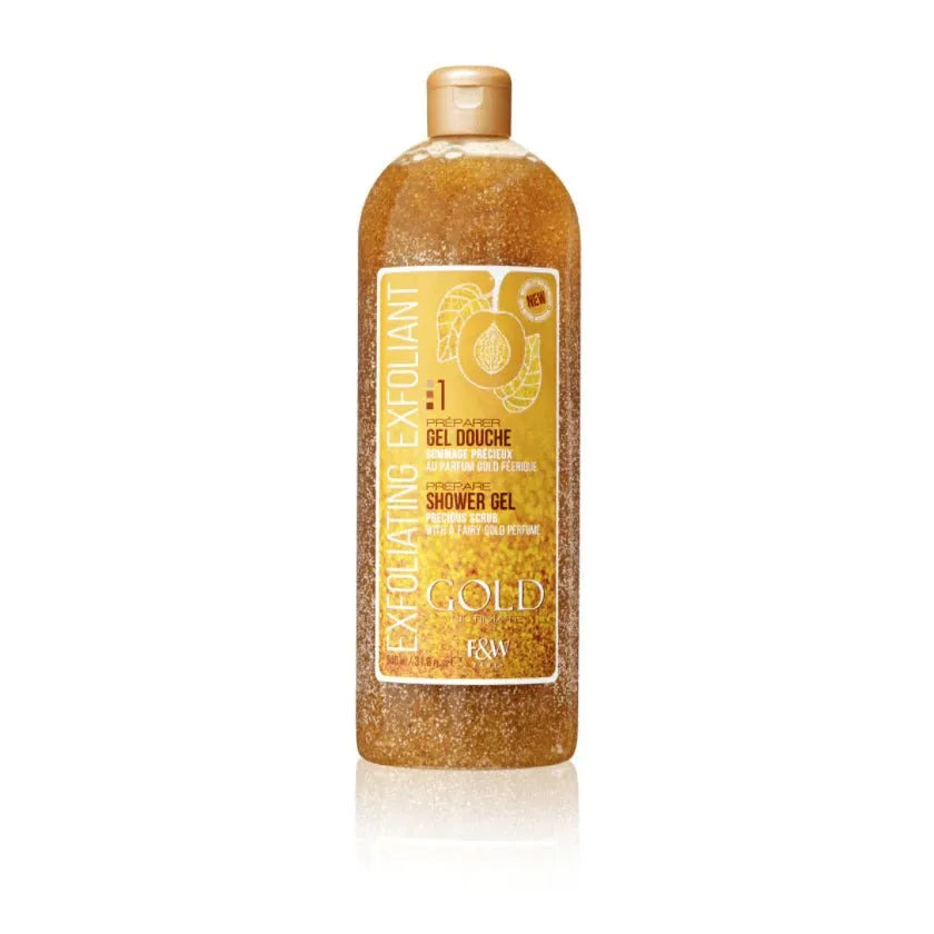 Gold Exfoliating Shower Gel – Precious Scrub Step #1 – 940ml - Beauty Exchange Beauty Supply