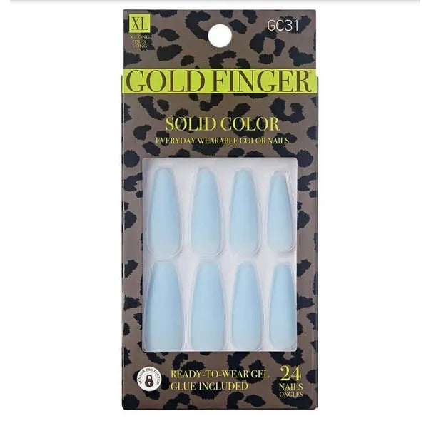 Gold Finger Gel Glam Ready - to - Wear Gel Manicure Kit (GC Series) – Salon - Quality Gel Nails in Minutes" - Beauty Exchange Beauty Supply