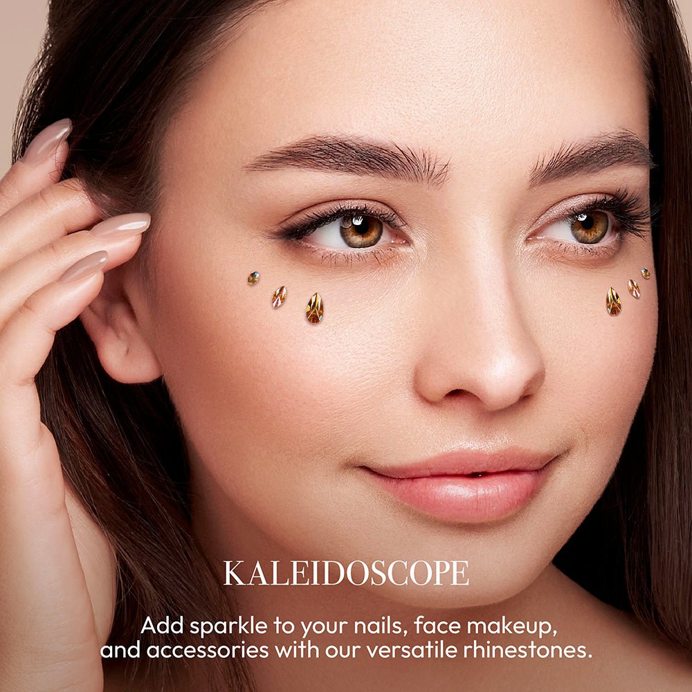 GOLD FINGER Multishape AB Rhinestones – 6 New Glue - On Styles! (Kaleidoscope, Modern Rose, Purple Rain) - Beauty Exchange Beauty Supply