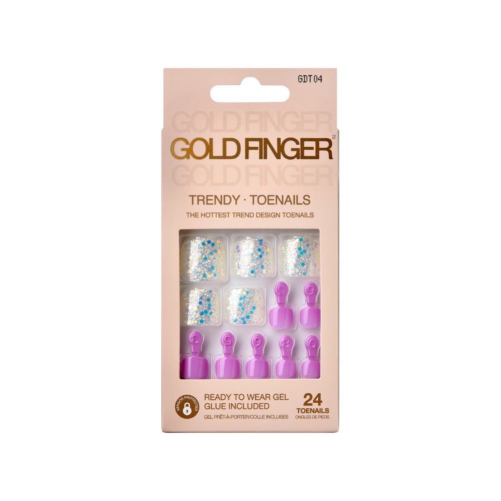 Gold Finger Trendy Press - On Toenails – GDT Series - Beauty Exchange Beauty Supply