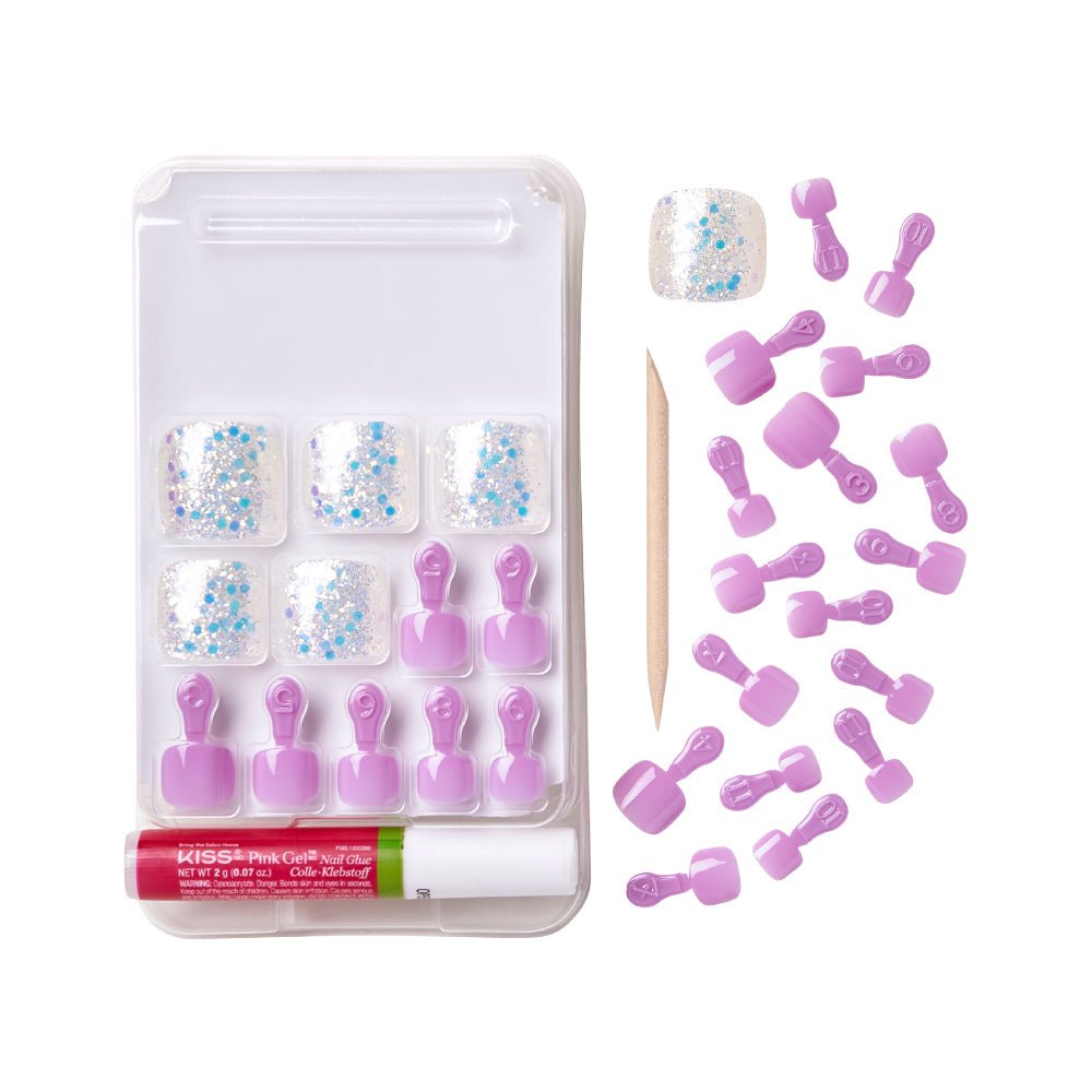 Gold Finger Trendy Press - On Toenails – GDT Series - Beauty Exchange Beauty Supply