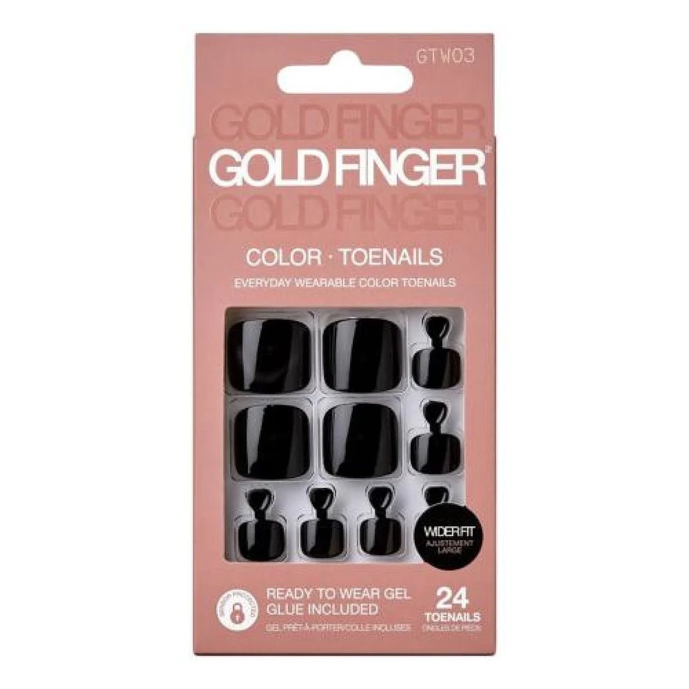 Gold Finger Trendy Press - On Toenails – GTW Series - Beauty Exchange Beauty Supply