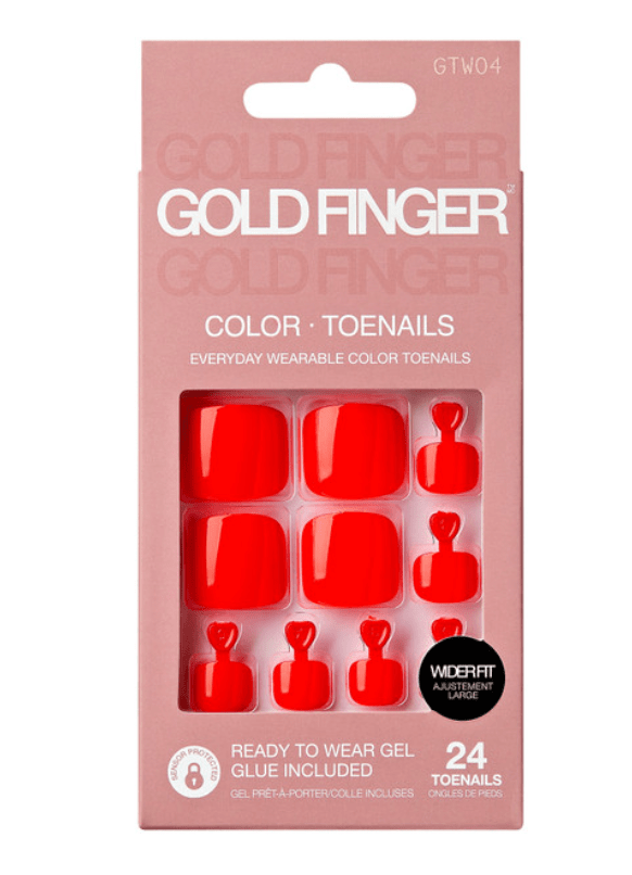 Gold Finger Trendy Press - On Toenails – GTW Series - Beauty Exchange Beauty Supply