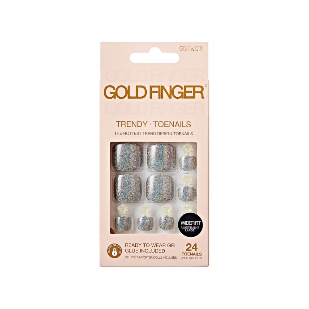 Gold Finger Trendy Wider Fit Toenails – Size 01–09 - Beauty Exchange Beauty Supply