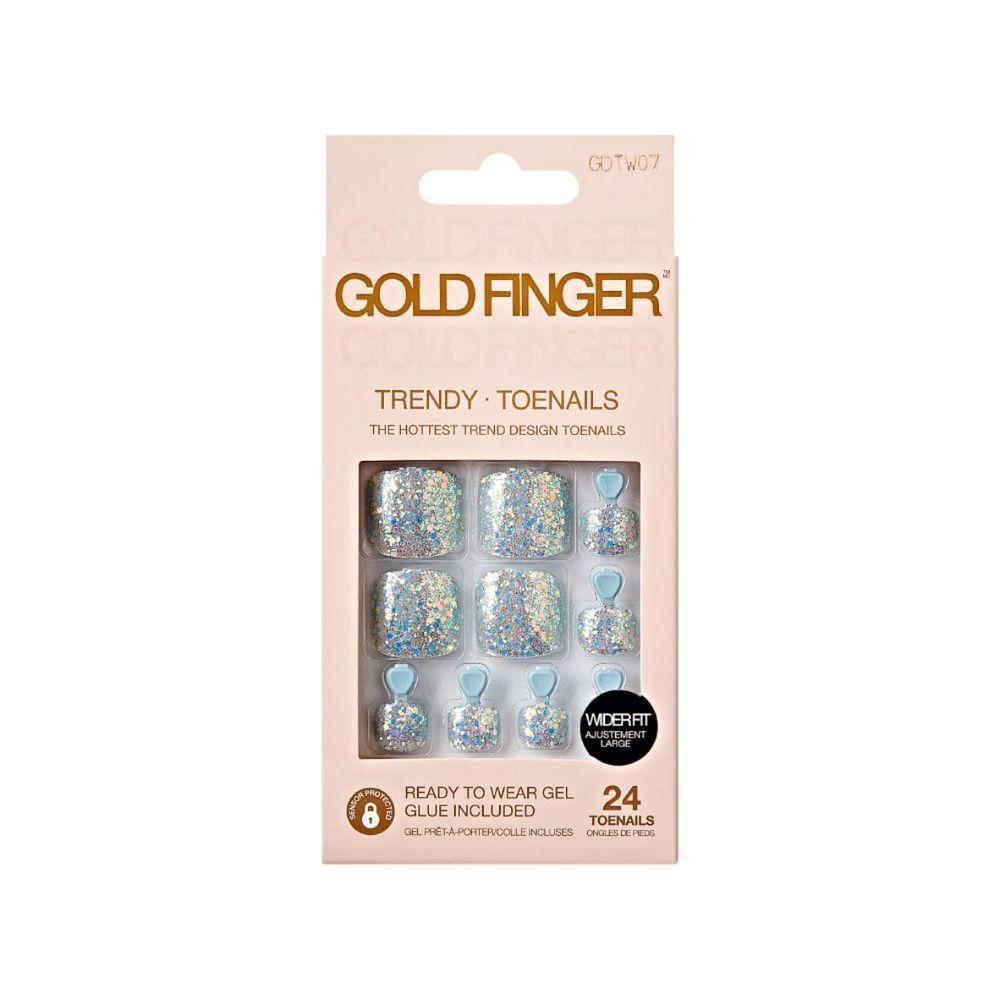 Gold Finger Trendy Wider Fit Toenails – Size 01–09 - Beauty Exchange Beauty Supply