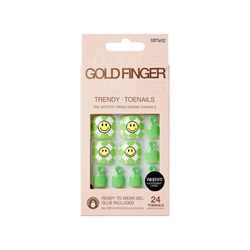 Gold Finger Trendy Wider Fit Toenails – Size 01–09 - Beauty Exchange Beauty Supply