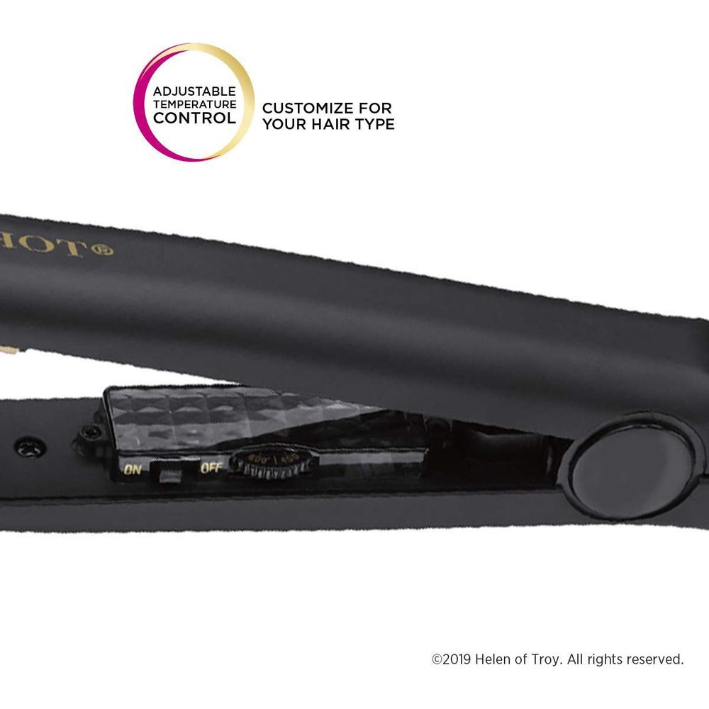 Gold N Hot Professional 1" Ceramic Tourmaline Straightening Iron – Smooth, Frizz - Free Styling with Even Heat - Beauty Exchange Beauty Supply