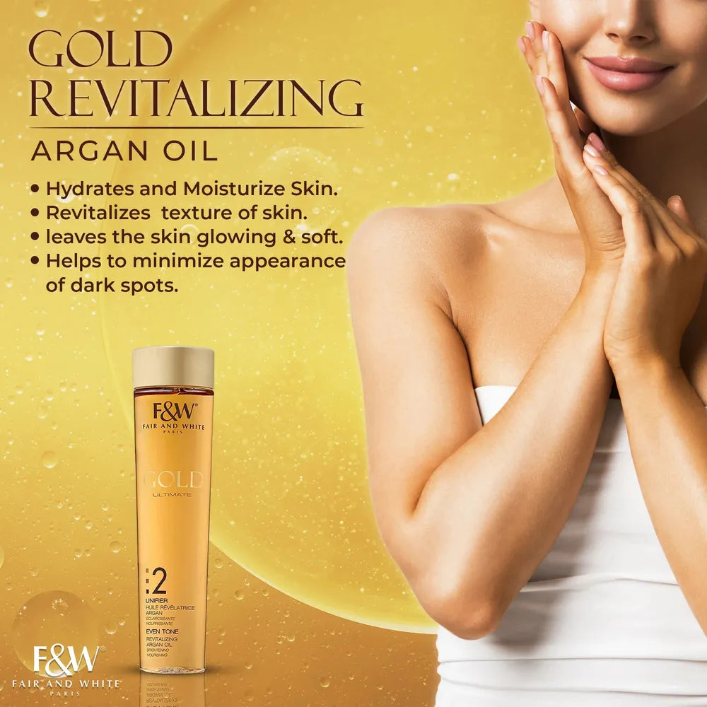 Gold Revitalizing Argan Oil Step #2 – 200ml - Beauty Exchange Beauty Supply