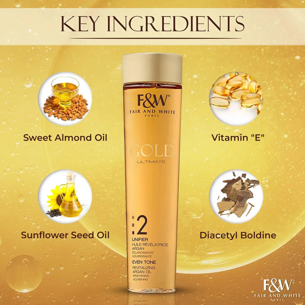 Gold Revitalizing Argan Oil Step #2 – 200ml - Beauty Exchange Beauty Supply