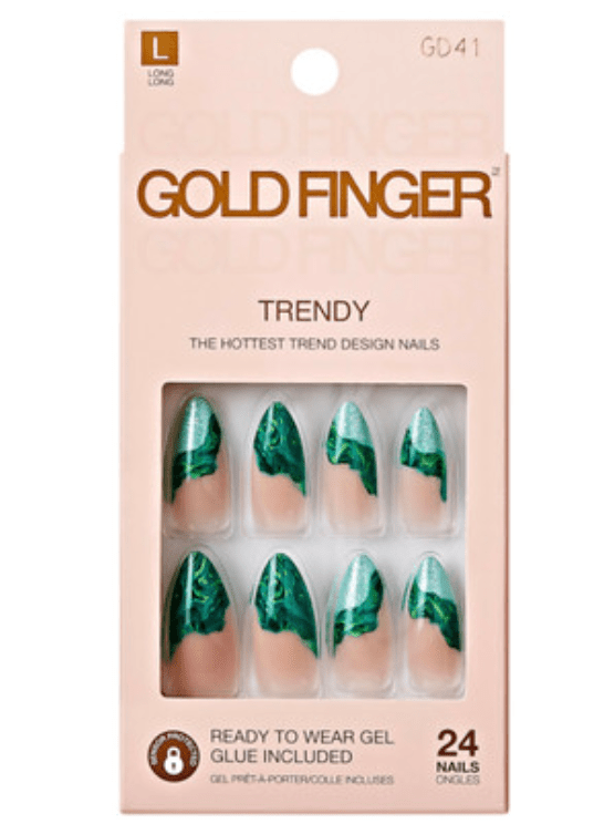 GoldFinger Trendy Press - On Nails – 24pcs Set - Beauty Exchange Beauty Supply